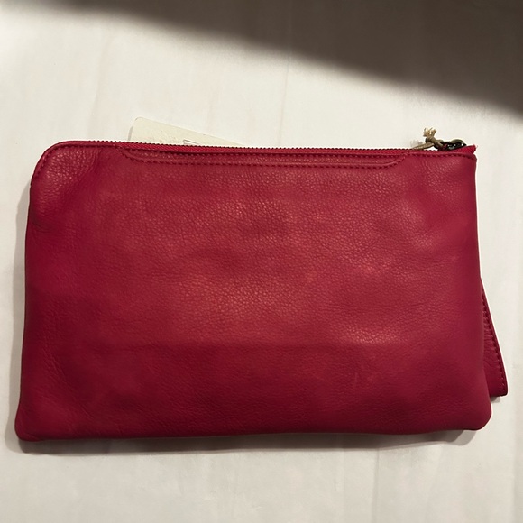 HOBO Red/pink Leather Clutch - Picture 5 of 8
